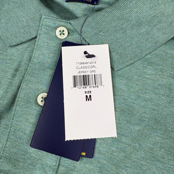 NWT Polo Ralph Lauren Cotton Polo Shirt Classic Fit Mens Size M Medium Green - Picture 8 of 16